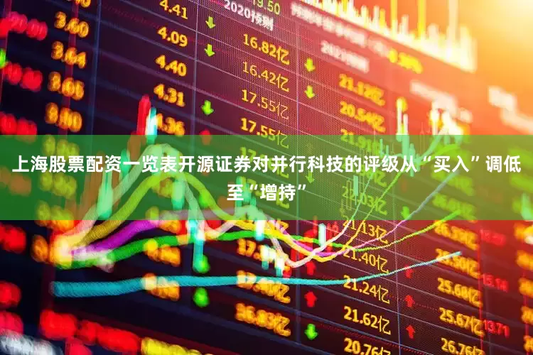 上海股票配资一览表开源证券对并行科技的评级从“买入”调低至“增持”