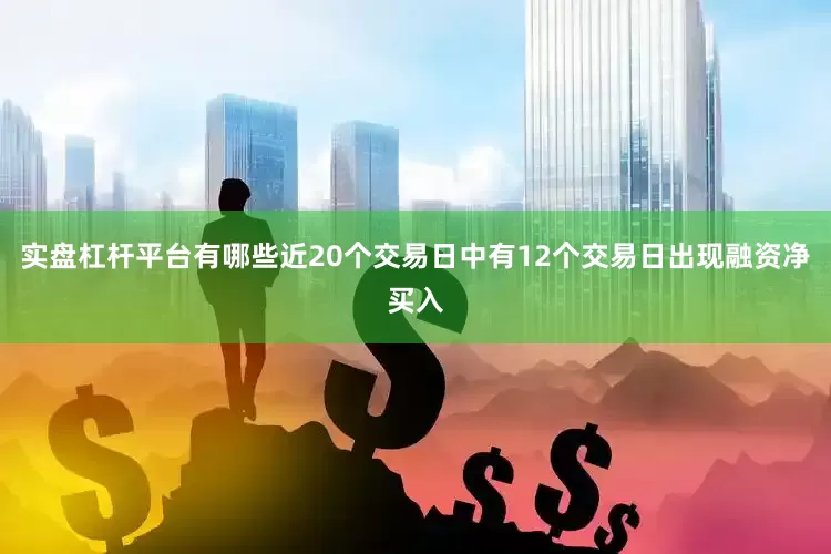 实盘杠杆平台有哪些近20个交易日中有12个交易日出现融资净买入